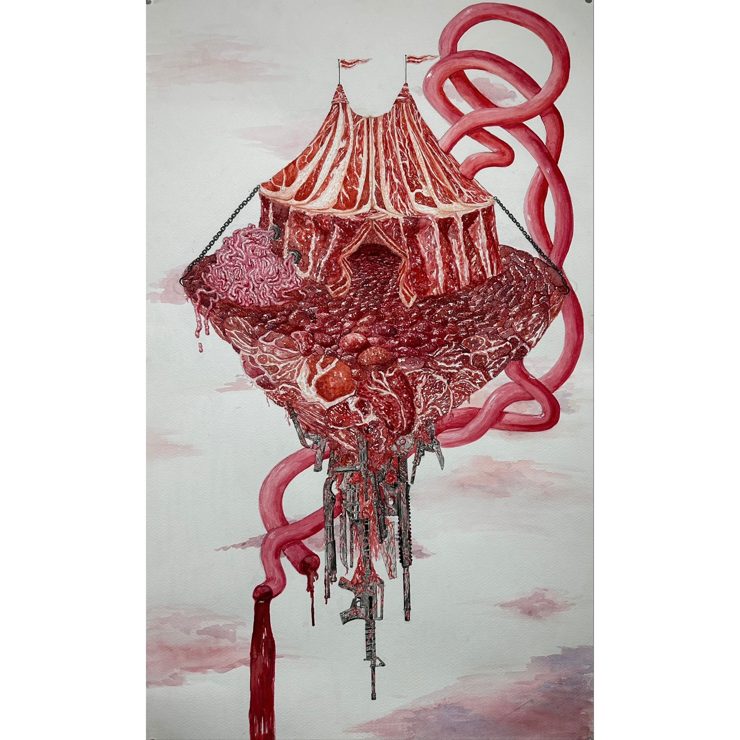 "Entertainmeat" by Christine Wilson | Crybbyclwn Art