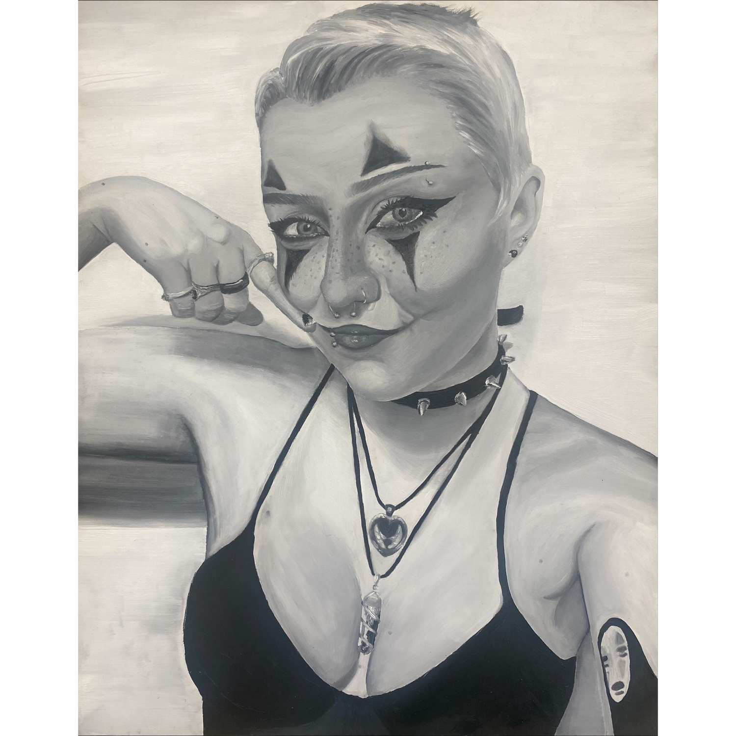 "Painted Smile" by Christine Wilson | Crybbyclwn Art